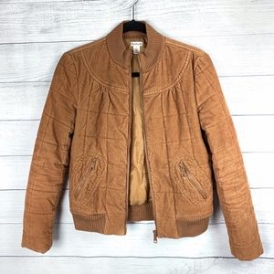 Rubbish Brown Corduroy Quilted Jacket